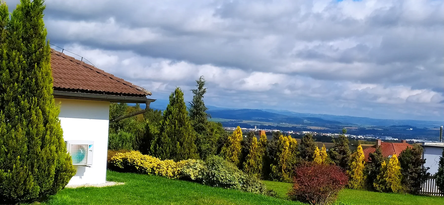 View from the residence above Mohelnice